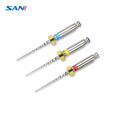 comprare gli archivi dentari rotatori di 2.0N/Cm Niti scherzano l'archivio per trattamento del canale radicolare 3pcs/Pack online manufacture