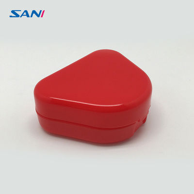 Cassa ortodontica della protesi dentaria della prova della perdita di 30mm, scatola di stoccaggio rossa della protesi dentaria