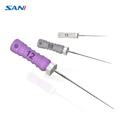 Manciata dentaria 19mm 21mm dei FILE C di acciaio inossidabile Endo Files 25mm 28mm 31mm